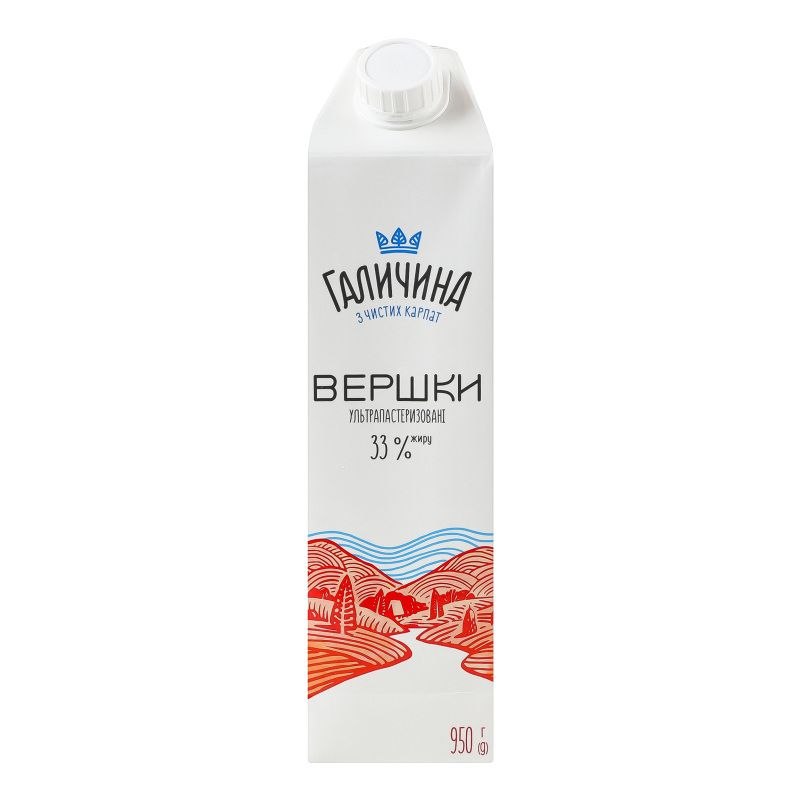 Вершки Галичина 33% TGA 950г